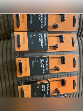 Skullcandy Jib Earbuds - Black and Orange Set